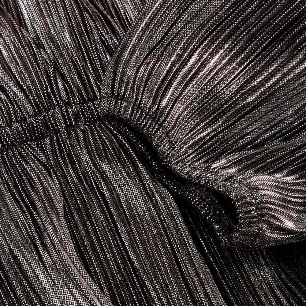 ON 34TH Women's Metallic Plissé Surplice-Neck Peplum M - Picture 5 of 8